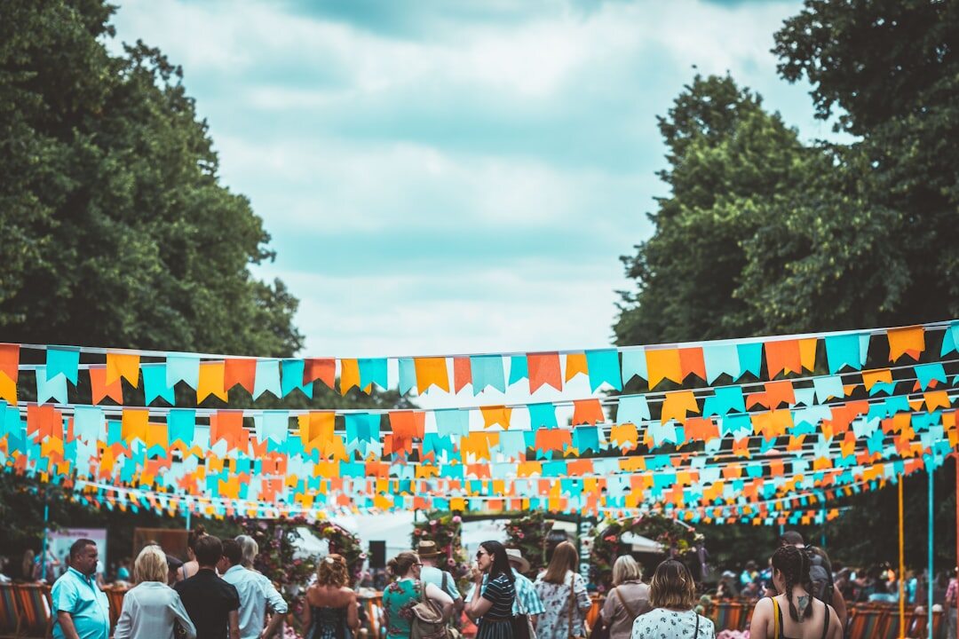 older adults at outdoor festival